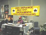 USS Defiance Club table