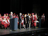 Christopher getting his diploma