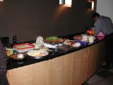 Buffet table