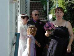 Barbara, Dad, and sister