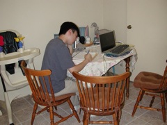 Christopher writing