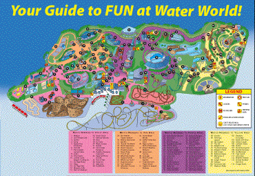 map of Water World Theme Park and Marine Center